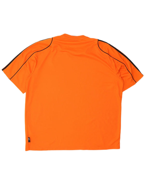 Adidas Mens Climalite Camiseta Top 2XL Naranja Poliéster