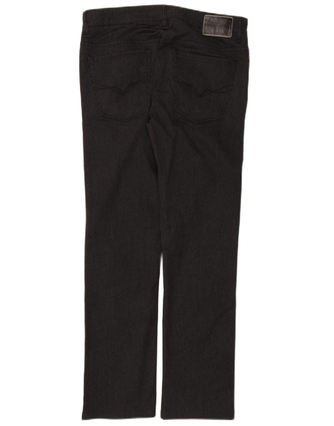 GUESS Pantalón casual recto para hombre W32 L30 Algodón a rayas negras