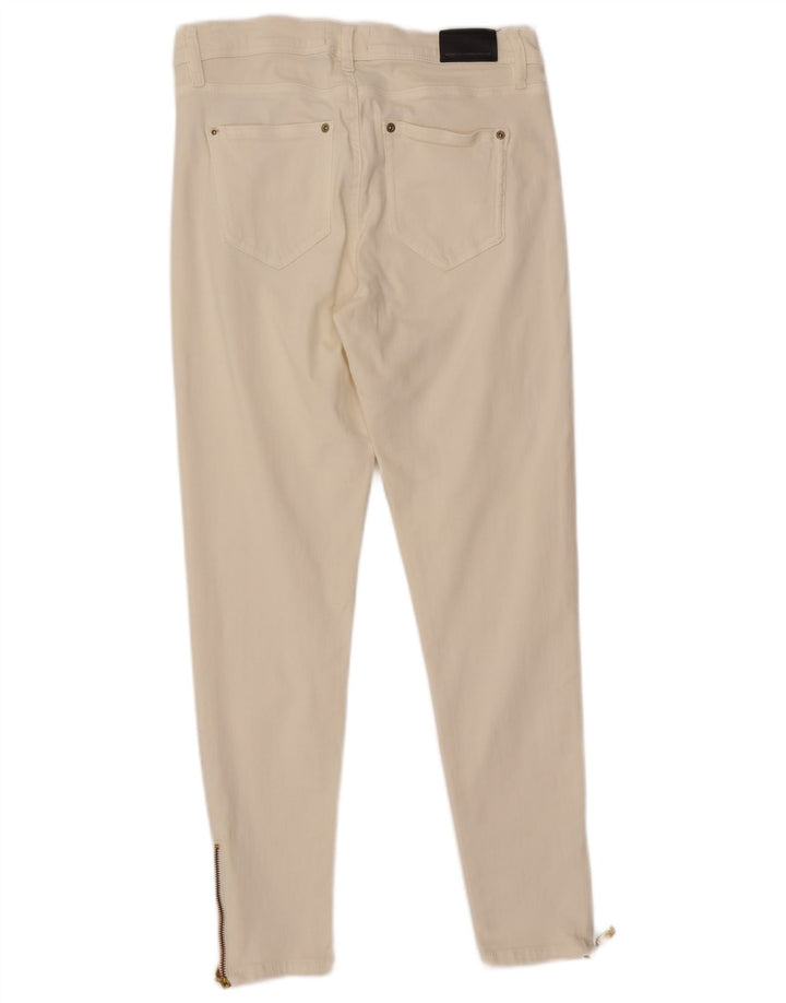 Vaqueros pitillo para mujer Barbour UK 12 Medium W30 L27 Algodón blanco roto