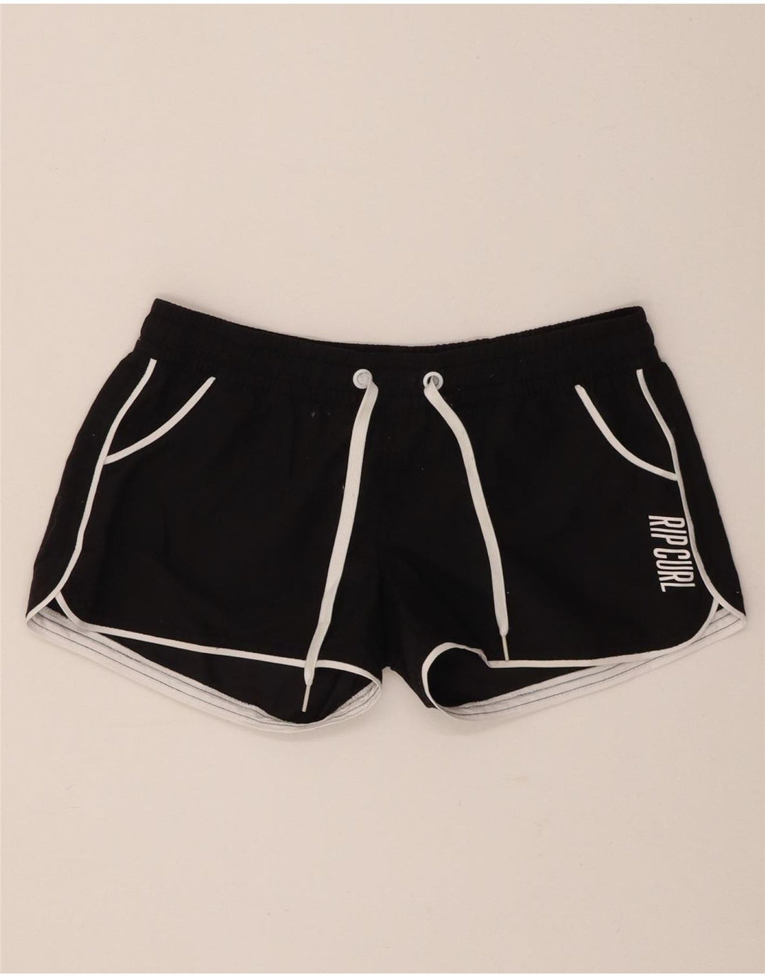 Rip Curl - Pantalones cortos deportivos para mujer (talla 8), color negro