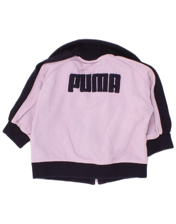 Puma - Chaqueta de chándal gráfica para bebé niña, 6-9 meses, color morado