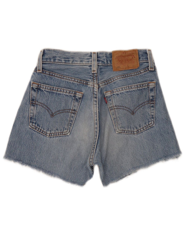 Levi's Mujer 501 Shorts De Mezclilla W26 Pequeño Azul