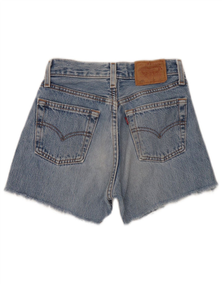 Levi's Mujer 501 Shorts De Mezclilla W26 Pequeño Azul