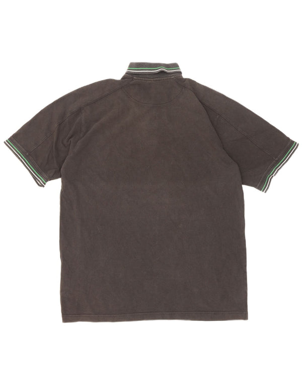 Nike Polo para hombre UK 45/47 XL Algodón a rayas negro