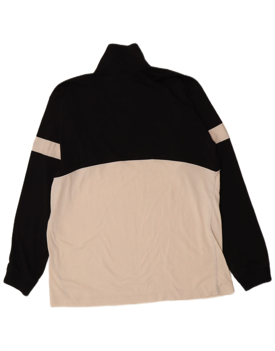 Champion Top de chándal con gráfico y cuello con cremallera para hombre XL Bloque de color negro