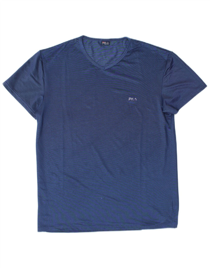 FILA Camiseta para mujer Top UK 40 Grande Poliéster azul
