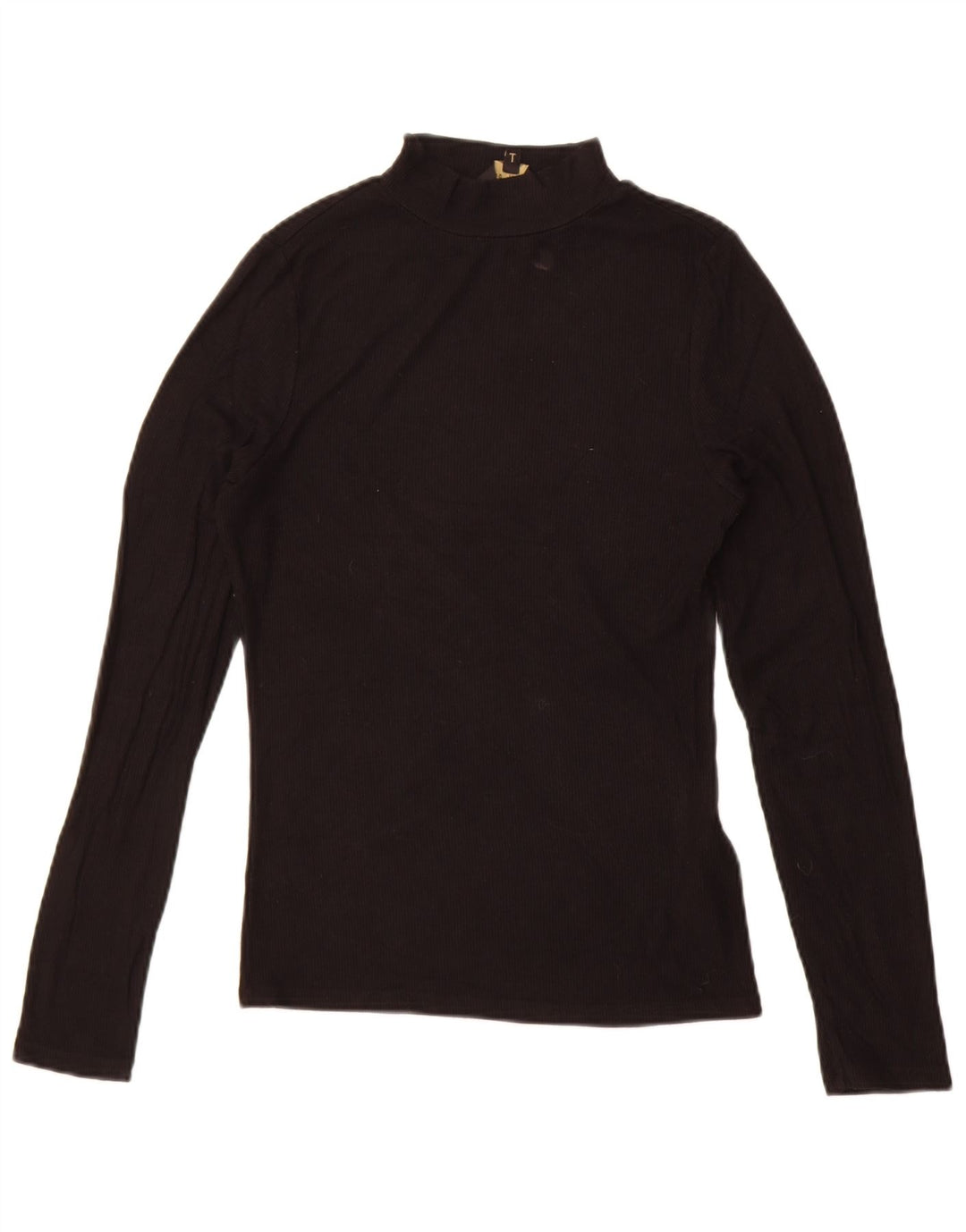 Ted Baker Mujer Top Manga Larga Talla 2 Pequeña Viscosa Negra