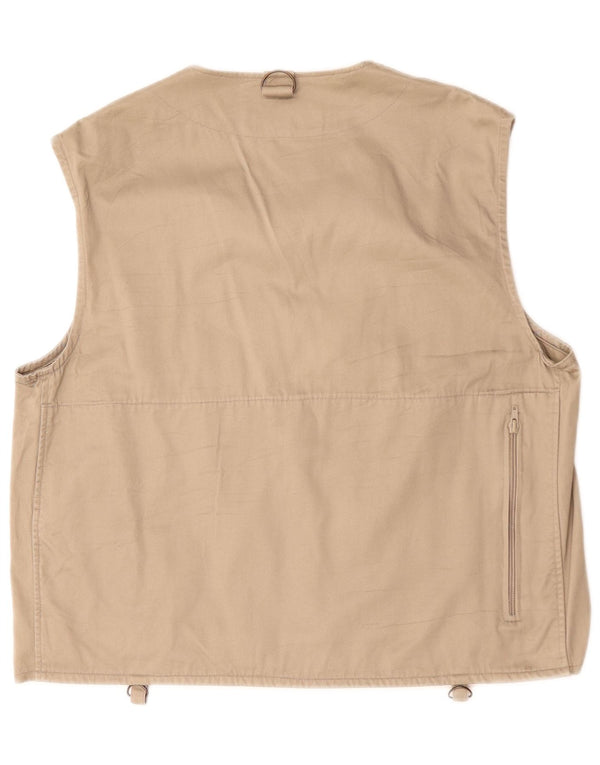 Univers Chaleco utilitario para hombre UK 40 Large Algodón caqui