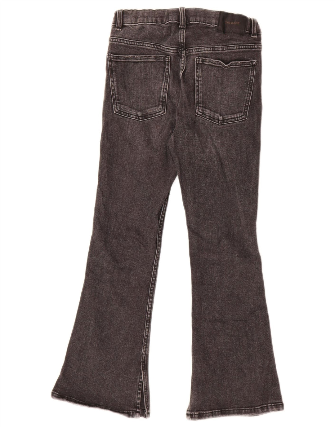 Zara Vaqueros Acampanados Niña 8-9 Años W24 L23 Negro Algodón