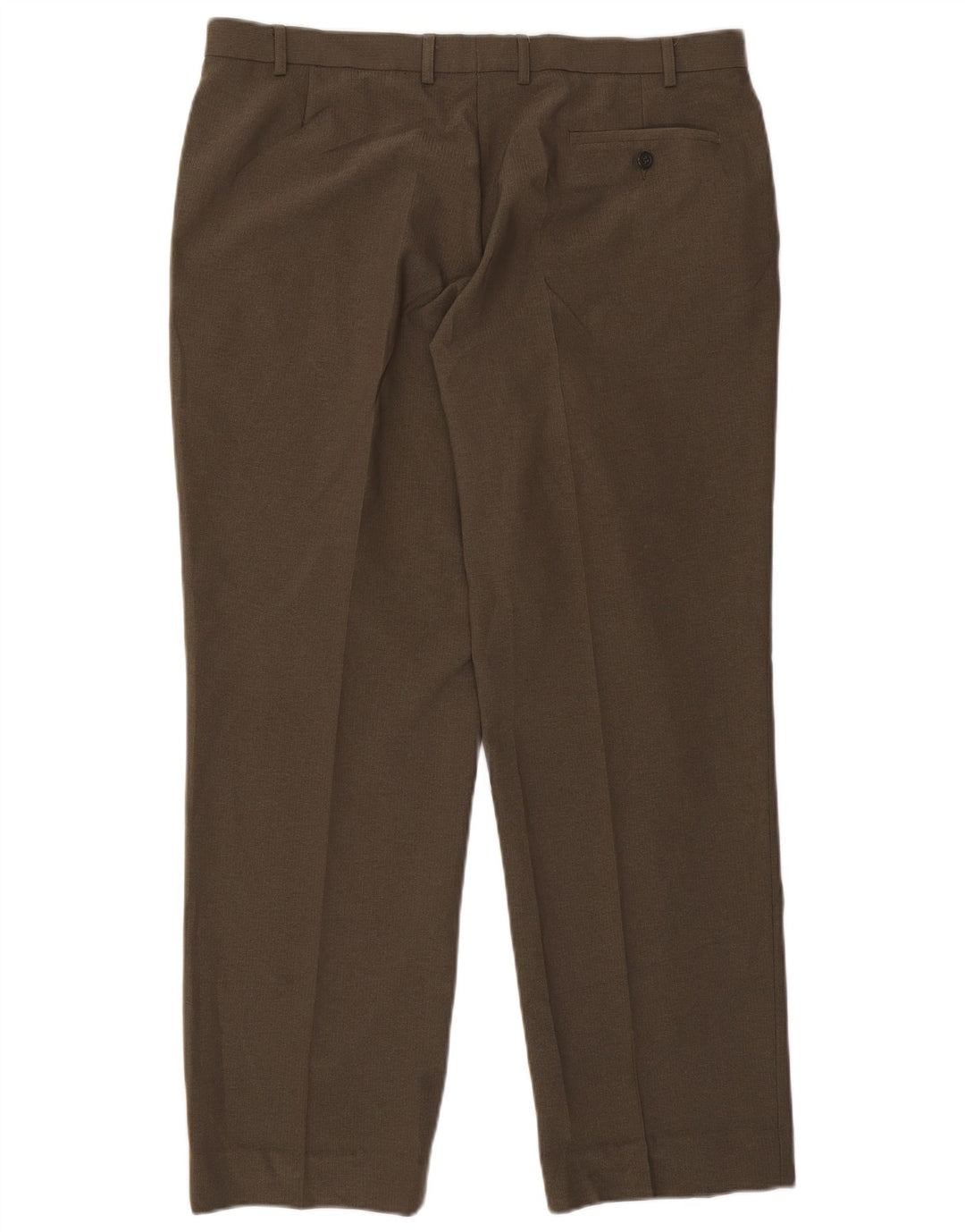 Marks & Spencer Pantalones de traje rectos para hombre W40 L30 Caqui