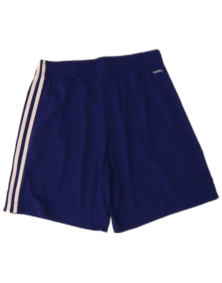 Adidas - Pantalones cortos deportivos Aeroready para hombre, poliéster azul grande