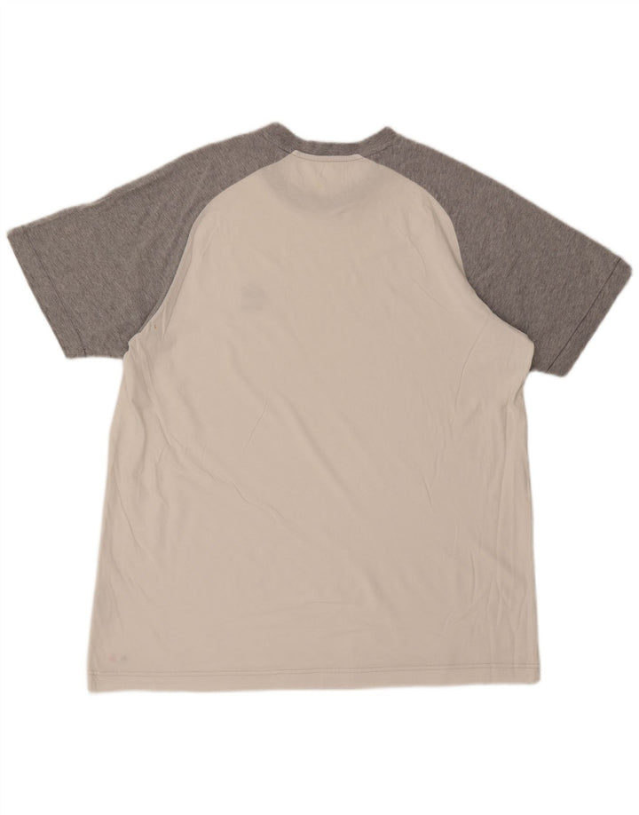 LOTTO Camiseta Hombre UK 46/46 3XL Blanco Colorblock Algodón