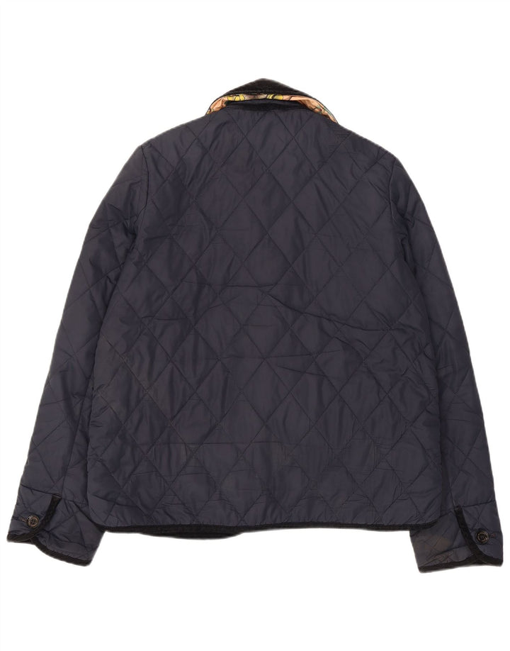 Barbour Chaqueta Acolchada Para Mujer UK 12 Medium Azul Marino