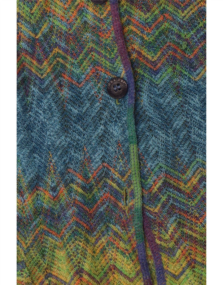 St. Suéter tipo cárdigan para mujer Germain IT 46 Chevron multicolor grande