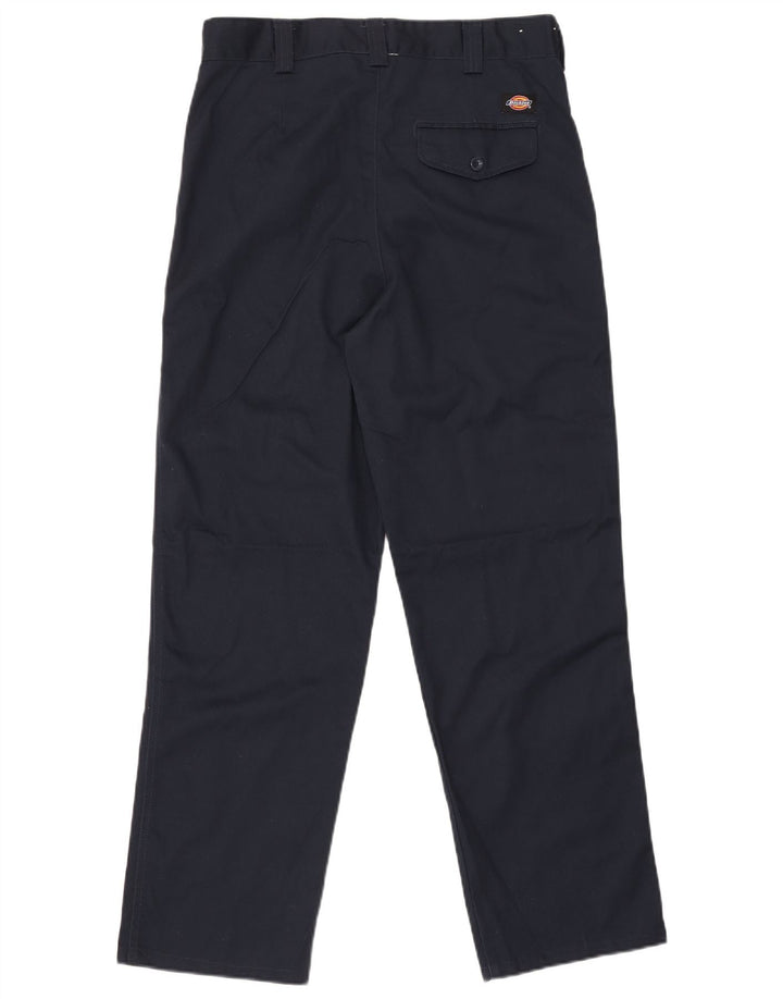 Dickies Pantalón chino con pinzas para hombre W32 L29 Poliéster azul marino