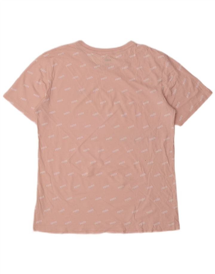 PUMA Camiseta gráfica para hombre Top Small Pink