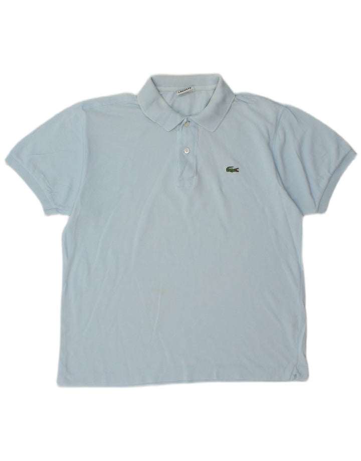 Polo Lacoste para hombre talla 4 algodón azul medio