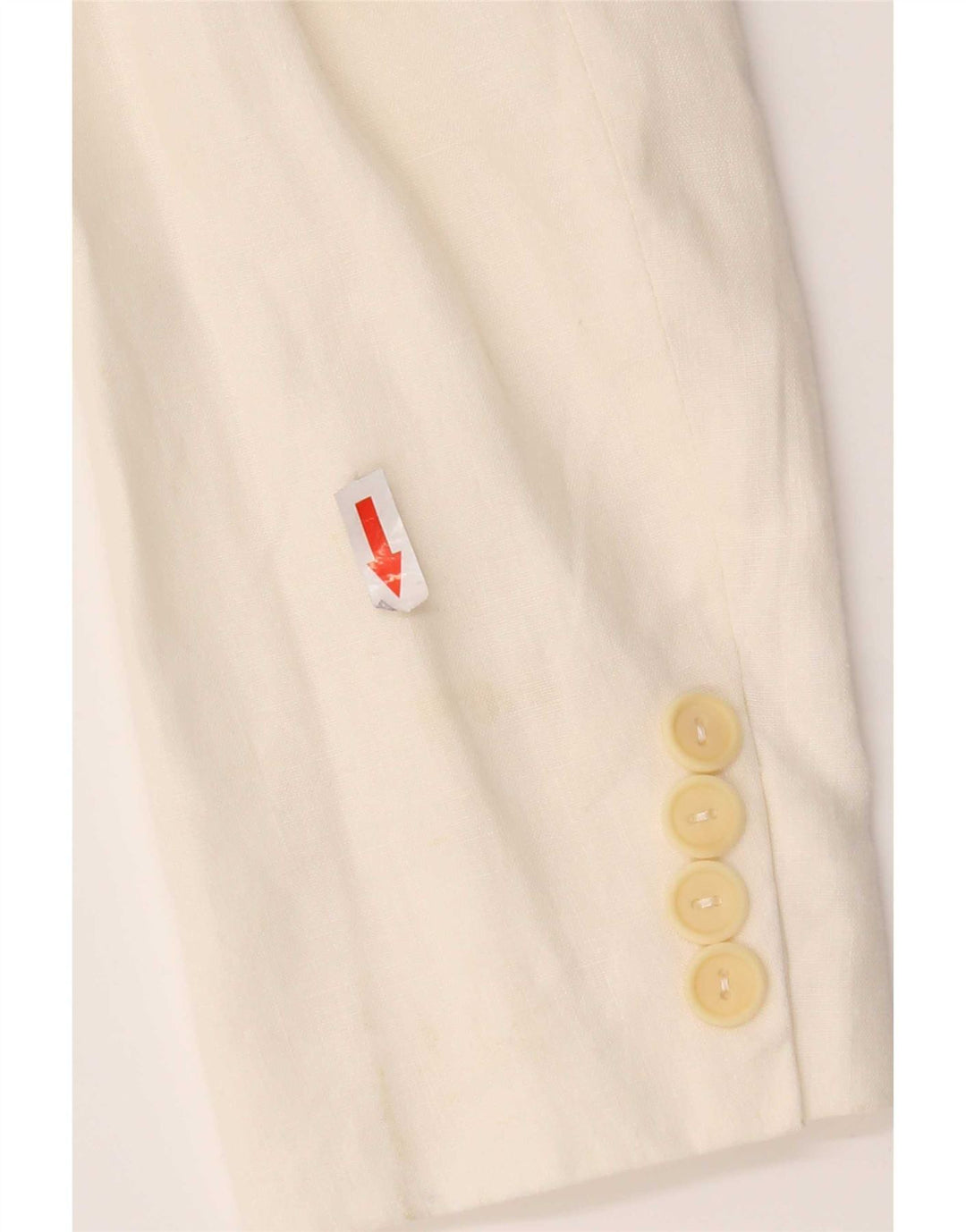 Max & Co. Chaqueta tipo blazer de 3 botones para mujer UK 8 Small White Linen