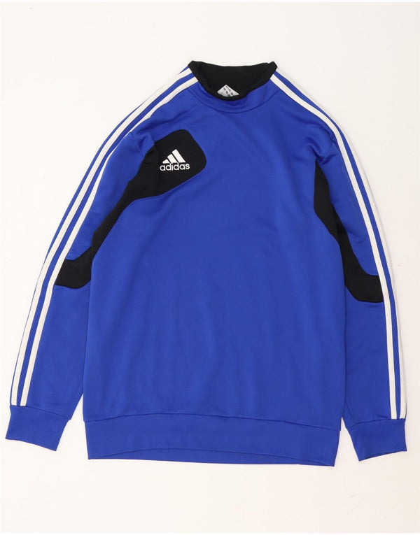 Adidas Hombre Sudadera Jumper UK 42/44 Grande Azul Colorblock Poliéster
