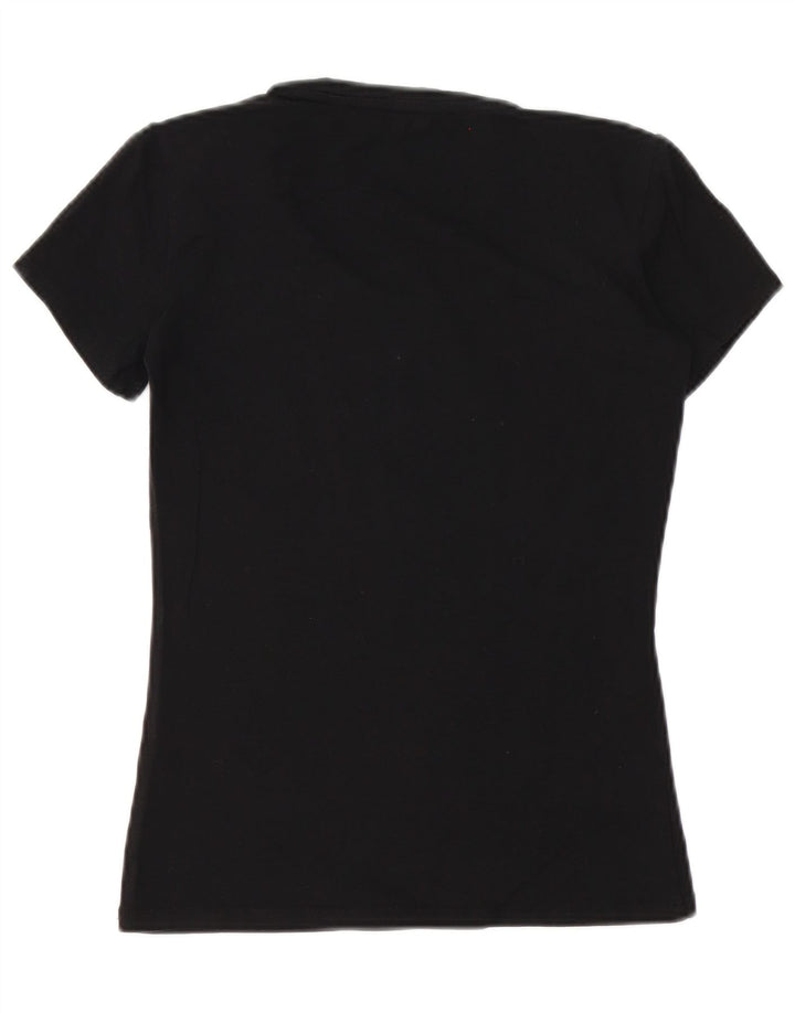Guess Camiseta gráfica para mujer Top UK 10 Small Black