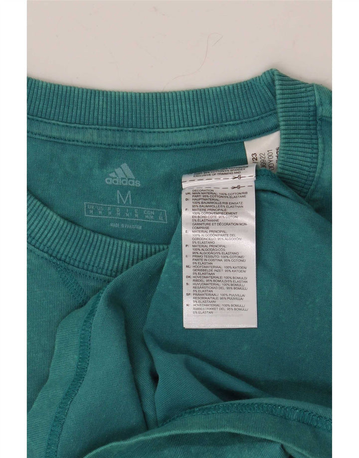 Camiseta Adidas Hombre Top Azul Medio Algodón