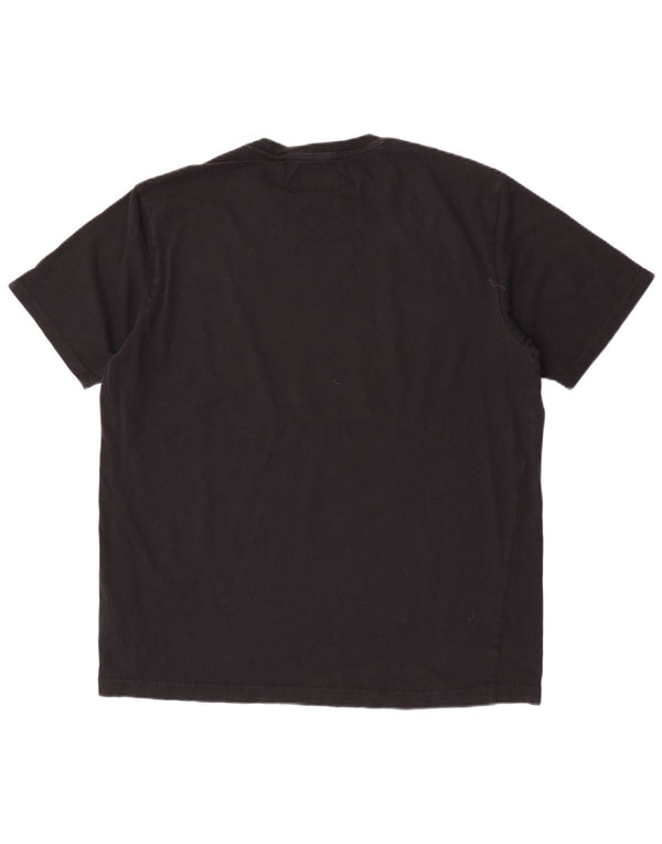 Camiseta Penguin Hombre Top XL Algodón Negro