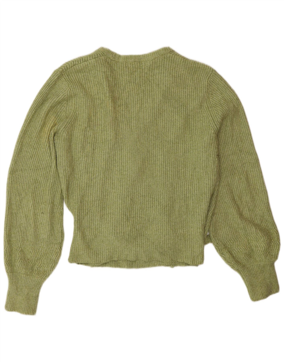 Marks & Spencer Suéter tipo cárdigan cruzado para mujer Reino Unido 44 Algodón verde medio