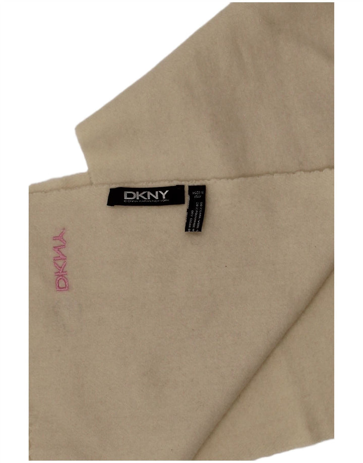 Bufanda Dkny Mujer Rectángulo Talla Única Lana Blanco Roto