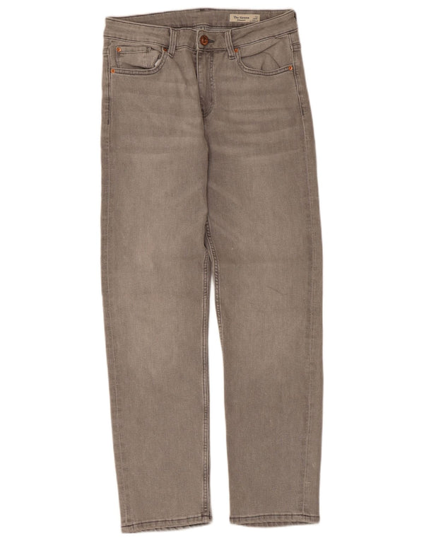 Marks & Spencer Jeans rectos The Sienna para mujer UK 12 Medium W30 L27 Gris