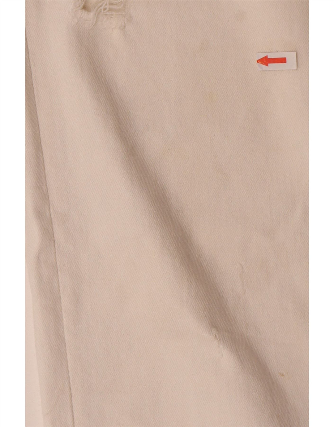 Zara Vaqueros Rectos Desgastados para Mujer EU 44 XL W34 L28 Blanco