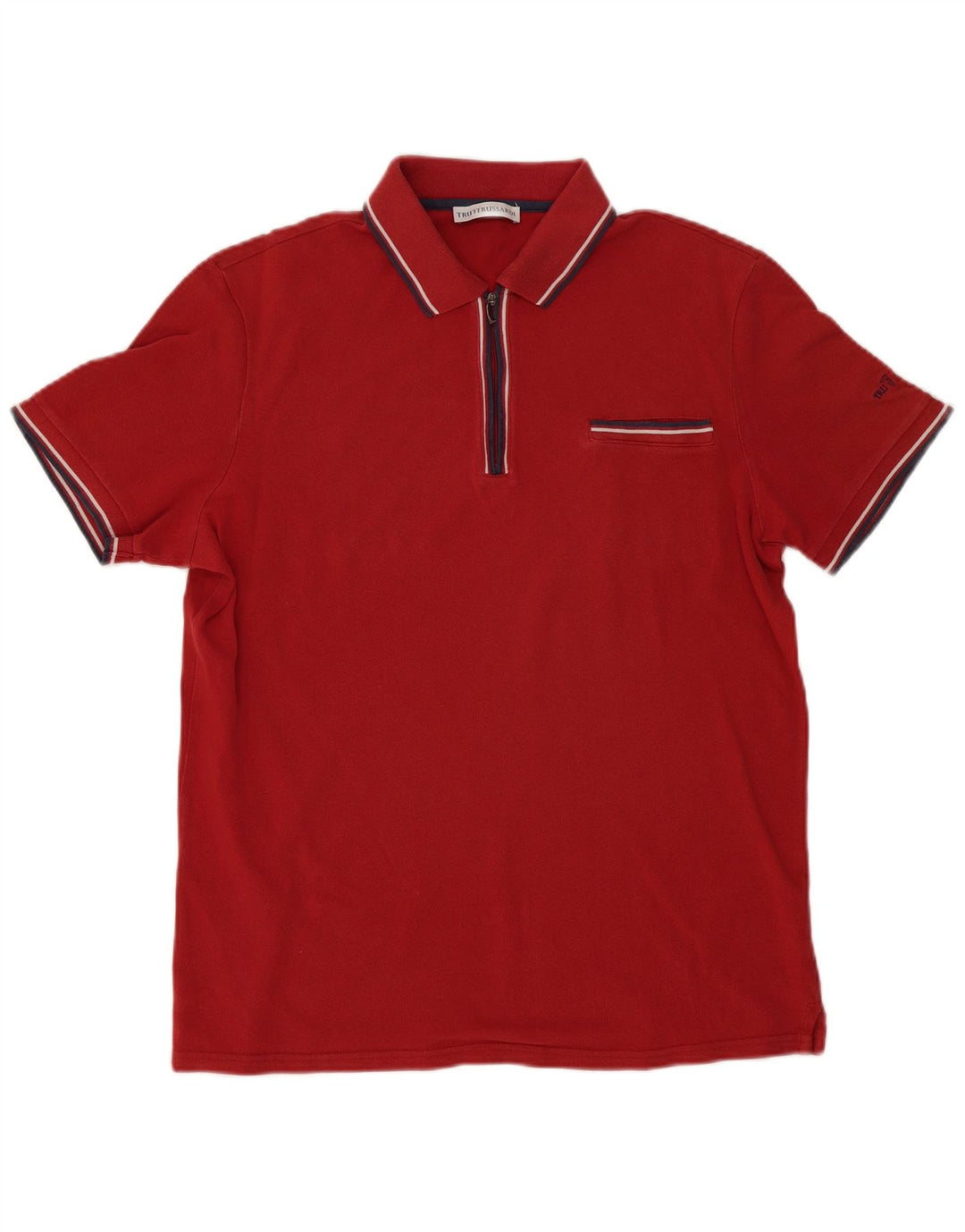 Polo Trussardi Hombre 2XL Rojo Rayas