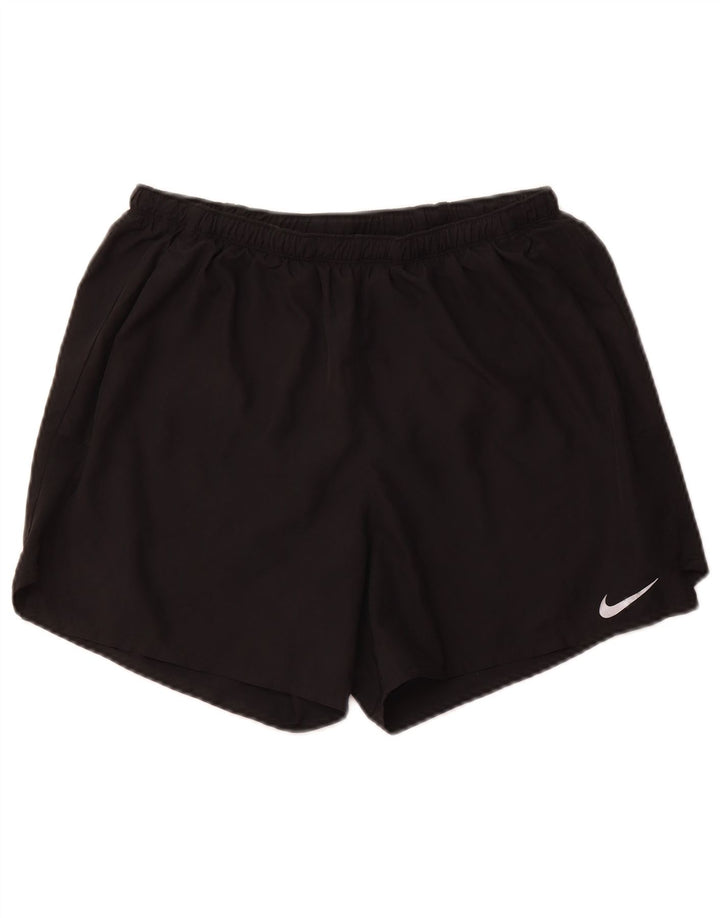Nike - Pantalones cortos deportivos para hombre, talla grande, poliéster negro