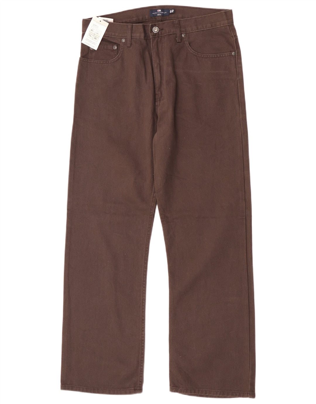 Marks & Spencer Vaqueros rectos azules Harbor para hombre W32 L29 Algodón marrón