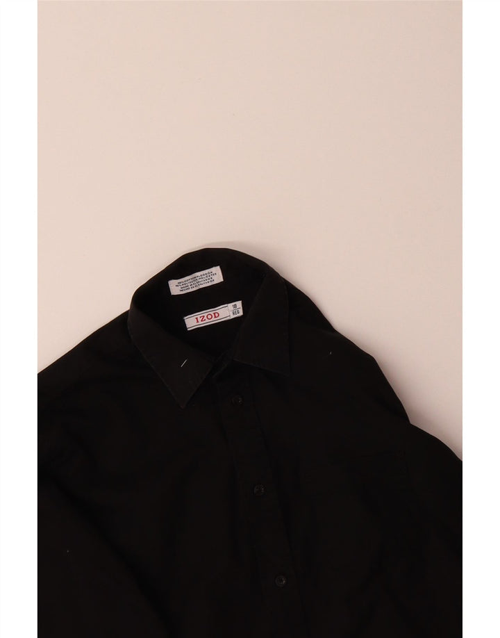 IZOD Boys Shirt 15-16 Years Black Cotton Vintage Izod and Second-Hand Izod from Messina Hembry 