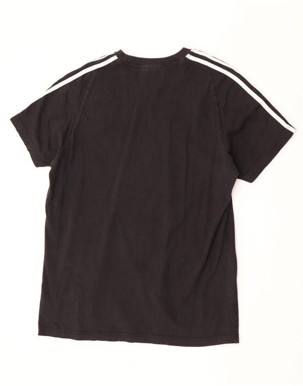 Adidas - Camiseta para hombre, talla grande, algodón negro