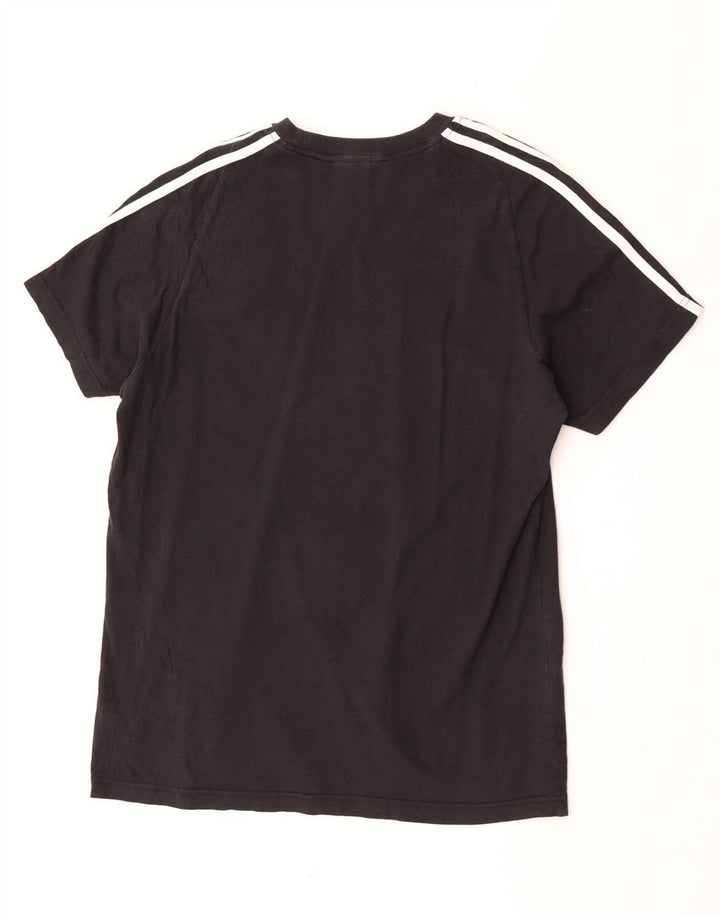 Adidas - Camiseta para hombre, talla grande, algodón negro
