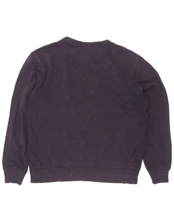 Marks & Spencer Hombre Regular Fit Sudadera Jersey Grande Azul Marino Algodón