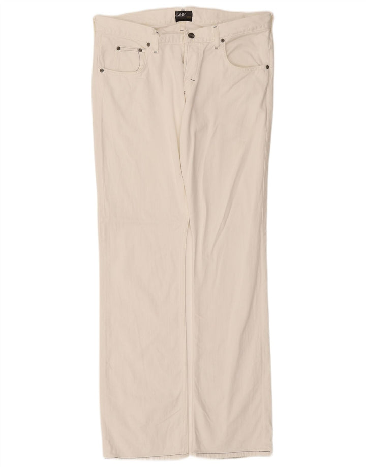 Lee Vaqueros Rectos Knox para Hombre W36 L34 Algodón Blanco