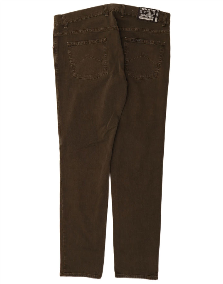 Carrera Mens 717 Slim Jeans W38 L34 Algodón Caqui