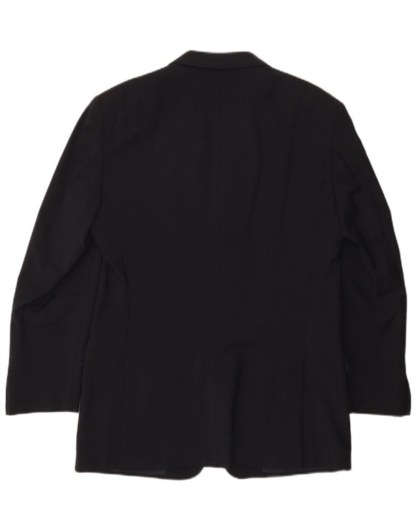 Valentino Chaqueta tipo blazer de 3 botones para hombre IT 50 Large Lana azul marino