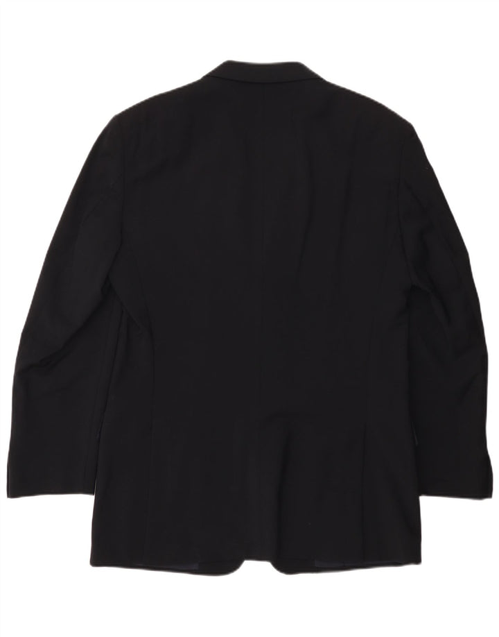 Valentino Chaqueta tipo blazer de 3 botones para hombre IT 50 Large Lana azul marino