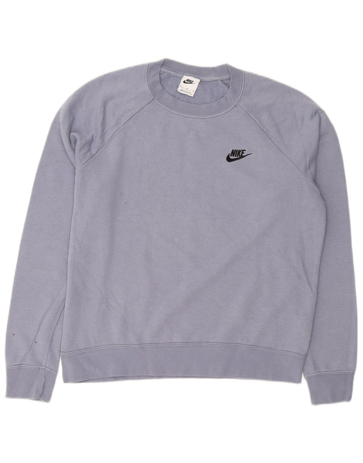 NIKE - Sudadera para mujer (talla 40), color azul medio, algodón