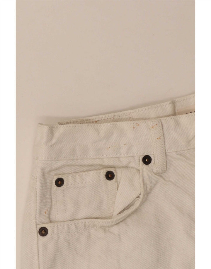 Shorts Vaqueros Mujer Topshop W28 Poliéster Blanco Mediano
