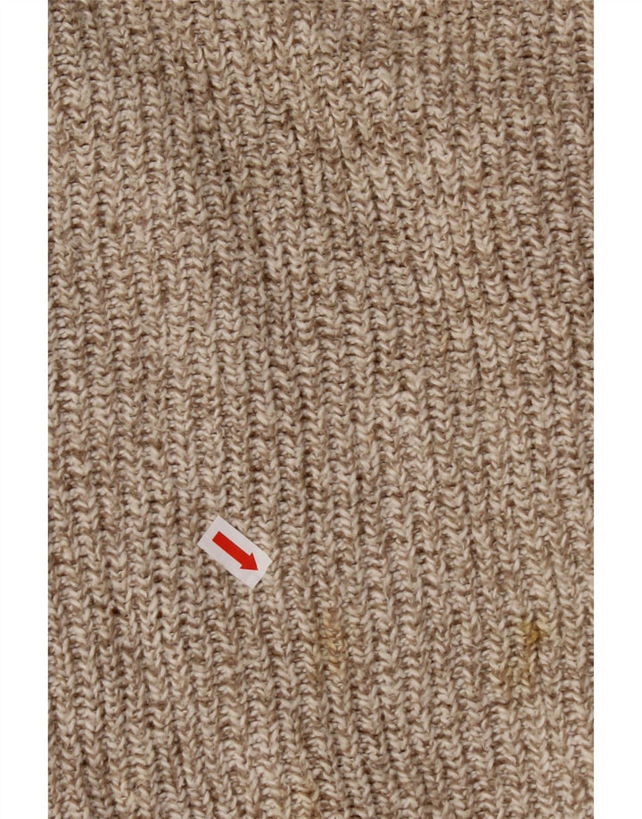 EDDIE BAUER Jersey extragrande con cuello y botones para hombre XL Beige moteado