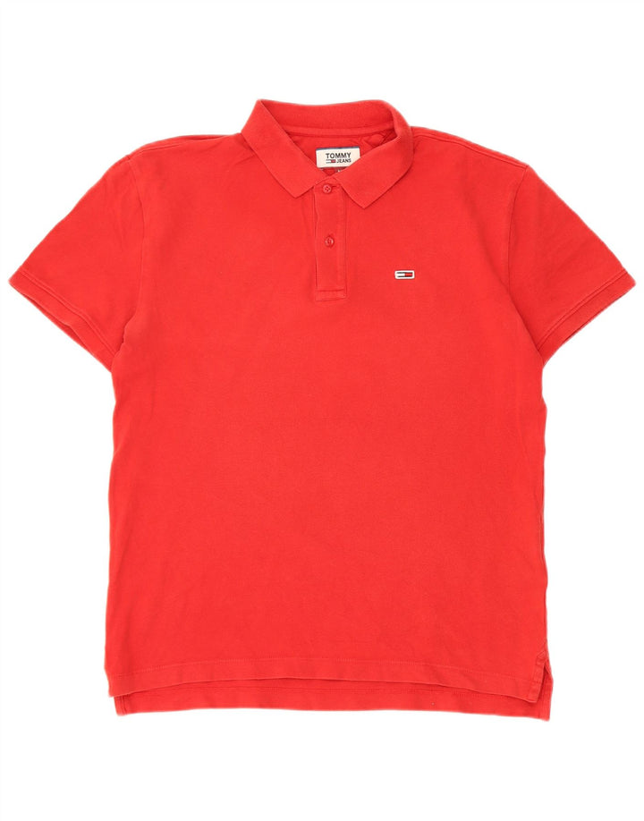 Polo Tommy Hilfiger Hombre Algodón Rojo Medio