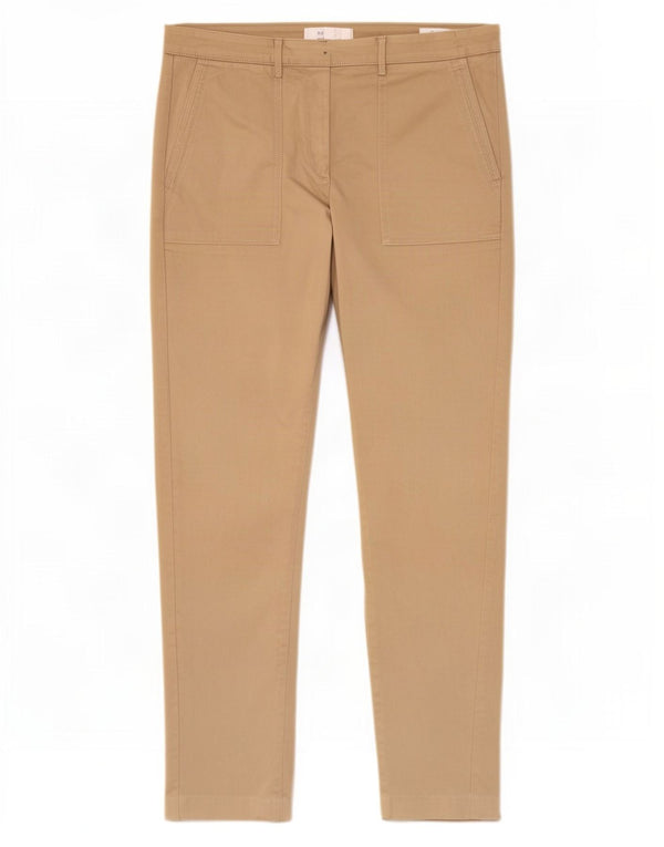 Marks & Spencer Pantalones chinos ajustados para mujer UK 12 Medium W30 L27 Beige