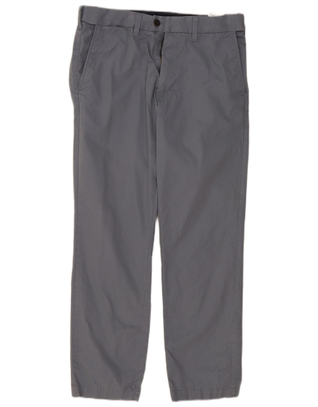 Marks & Spencer Pantalón de traje recto para hombre W32 L29 Algodón azul