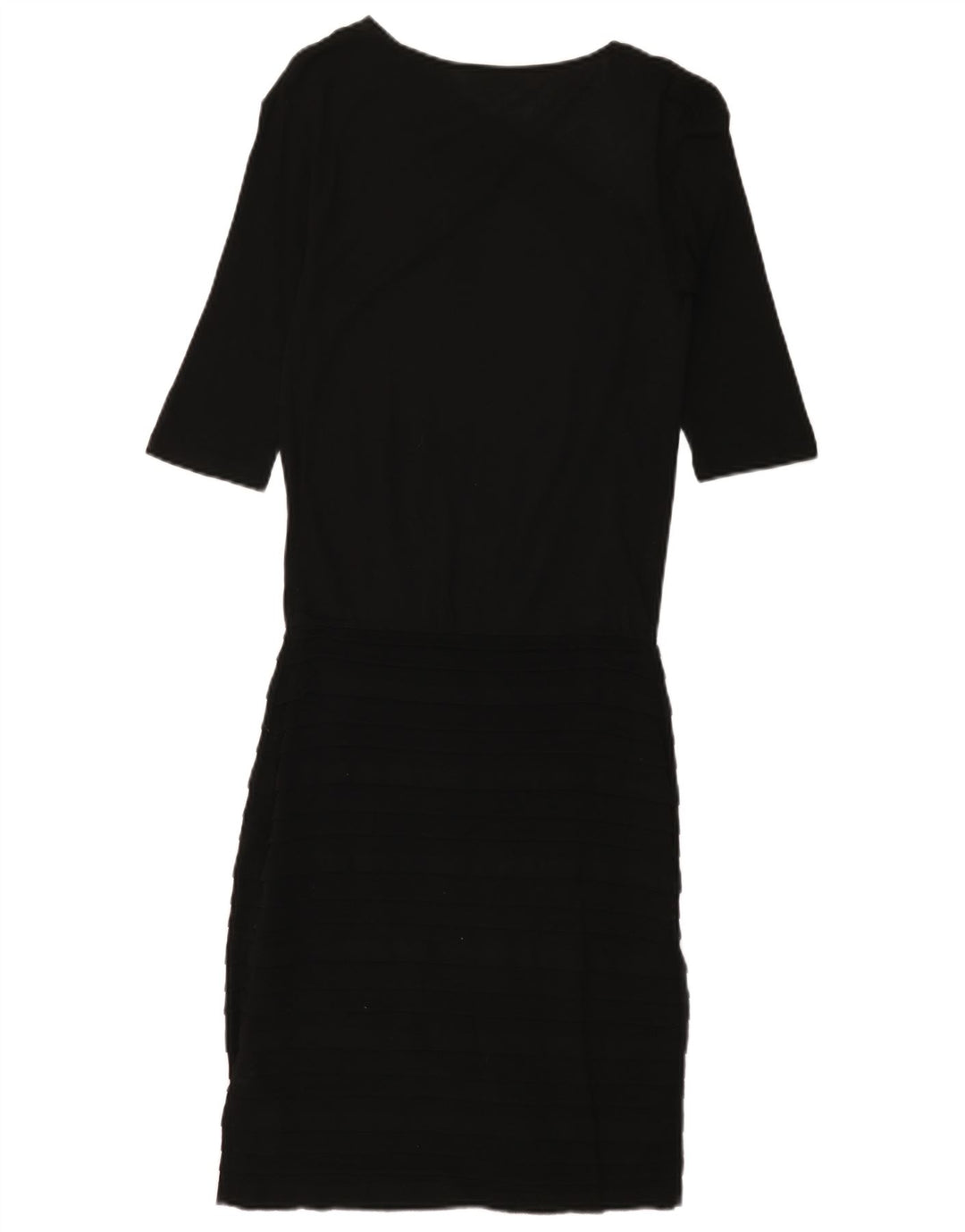Max & Co. Vestido recto de manga 3/4 para mujer UK 8 Small Negro