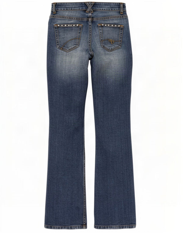 Tommy Hilfiger Jeans rectos desgastados para mujer US 4 Small W26 L33 Azul