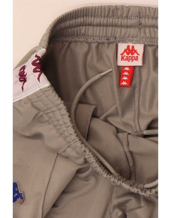 Kappa Hombre Pantalones De Chándal Gráfico Joggers Small Gris Colorblock
